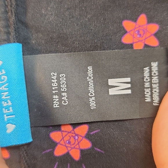 Teenage Positive Energy Black Short Sleeve Button Up Shirt Medium - Picture 4 of 5